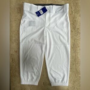 Mizuno Girls' Youth White Prospect Softball Pants Size YXL